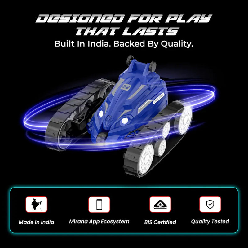 Mirana Tankster 360° Rotating Remote Control Stunt RC Car