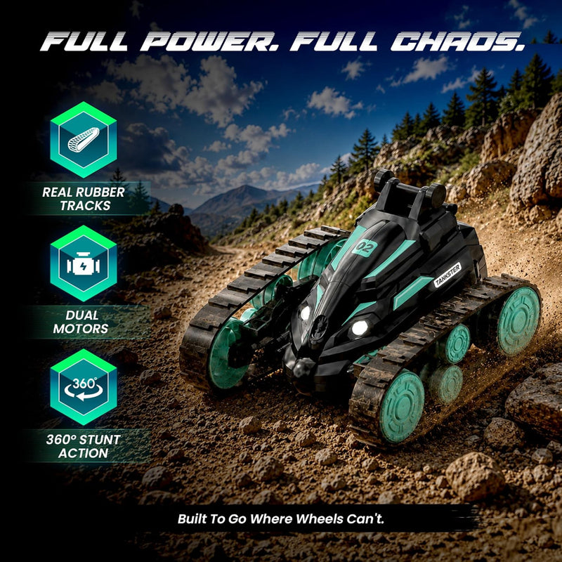 Mirana Tankster 360° Rotating Remote Control Stunt RC Car