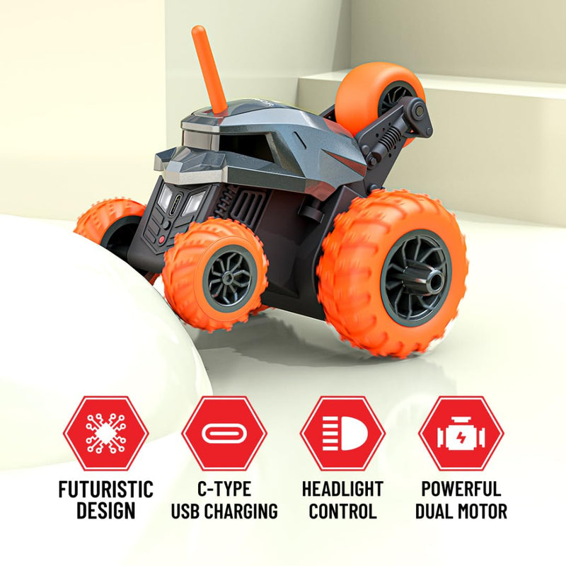 Mirana Warrior 360 Rotating Stunt RC Car - Orange