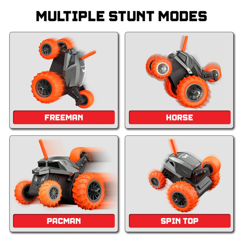Mirana Warrior 360 Rotating Stunt RC Car - Orange