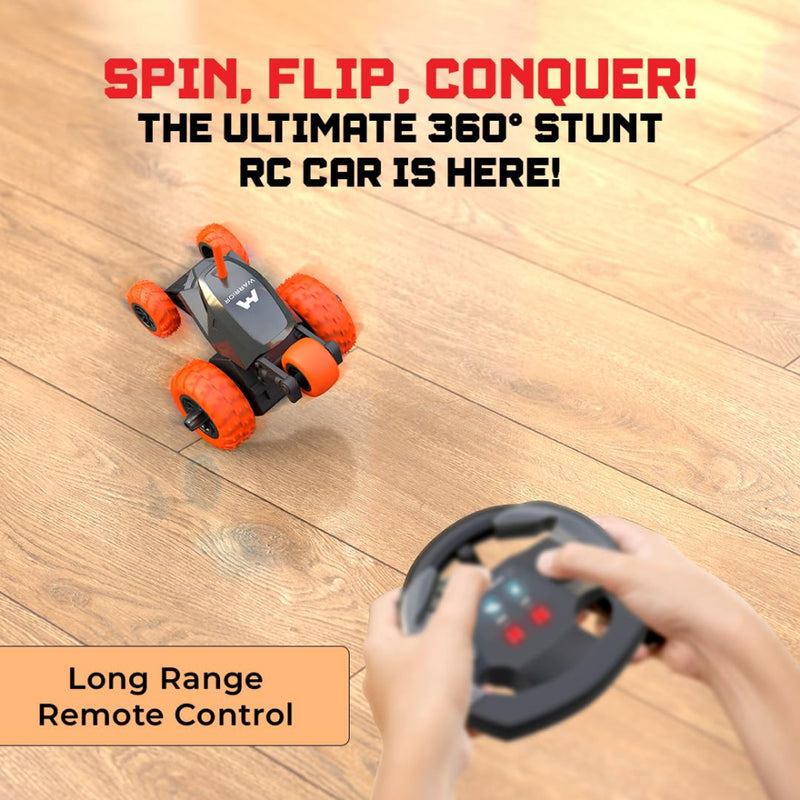 Mirana Warrior 360 Rotating Stunt RC Car - Orange