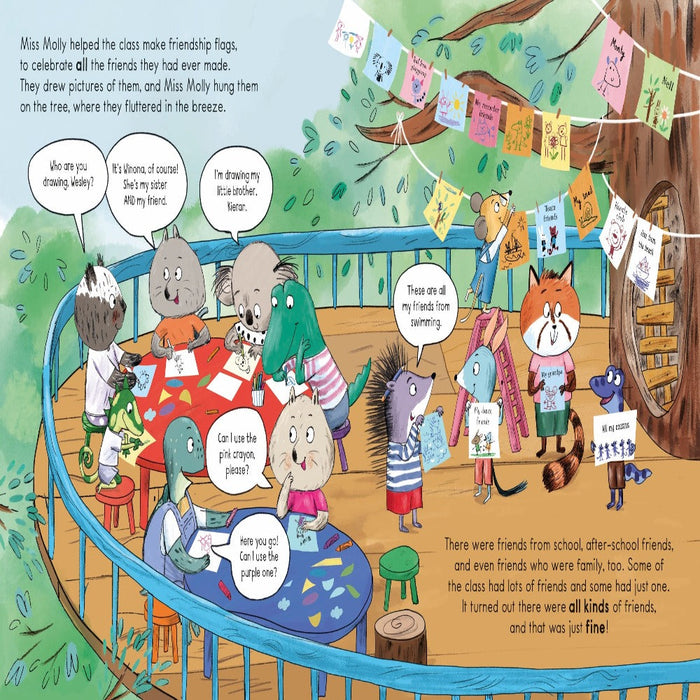 Miss Molly's School Of Making Friends-Board Book-usb-Toycra