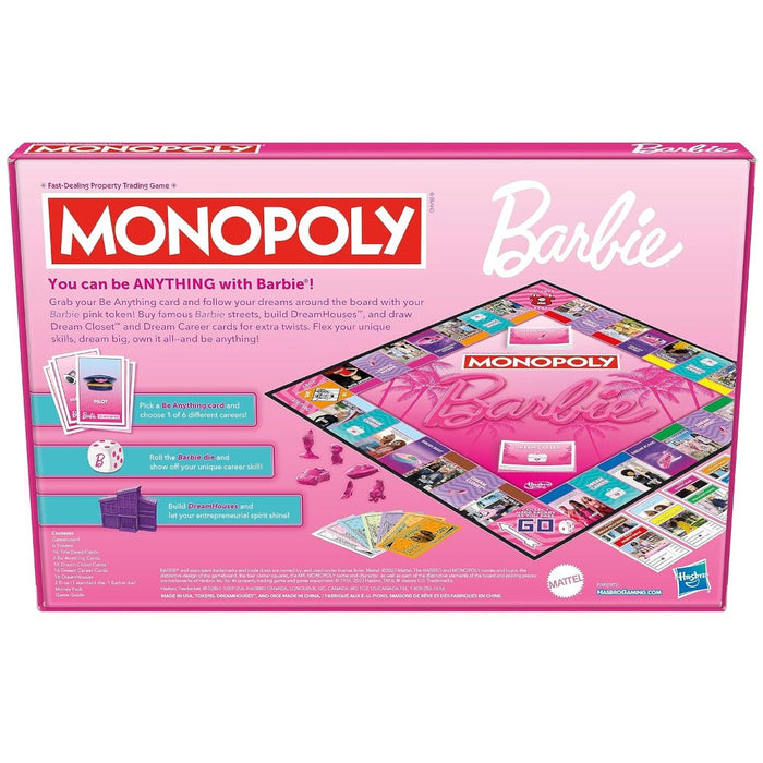 Monopoly: Barbie Edition Board Game-Board Games-Hasbro-Toycra