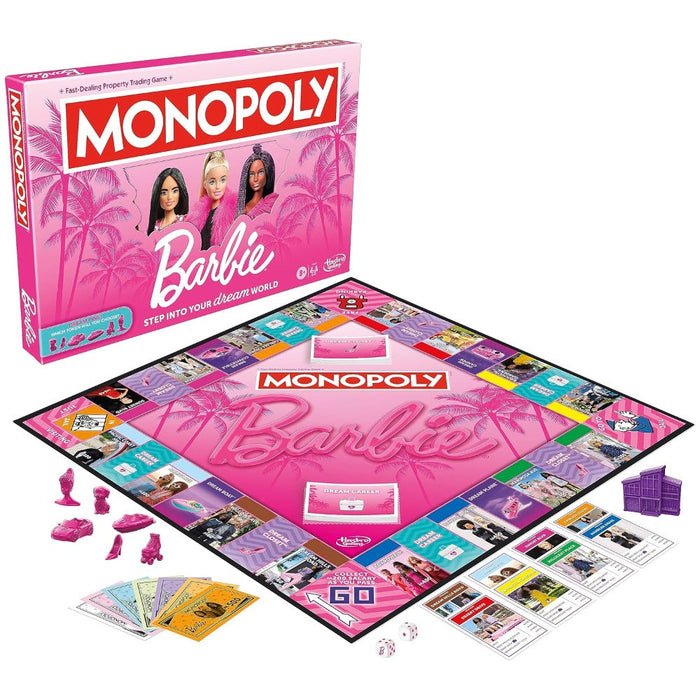 Monopoly: Barbie Edition Board Game-Board Games-Hasbro-Toycra