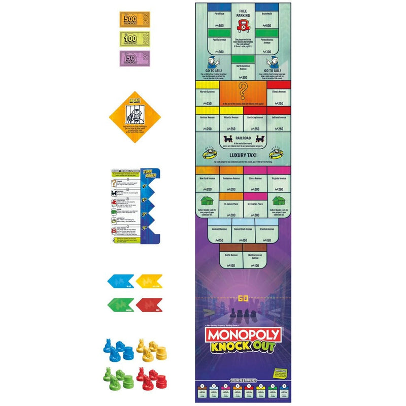 Monopoly Knockout Family Party Game