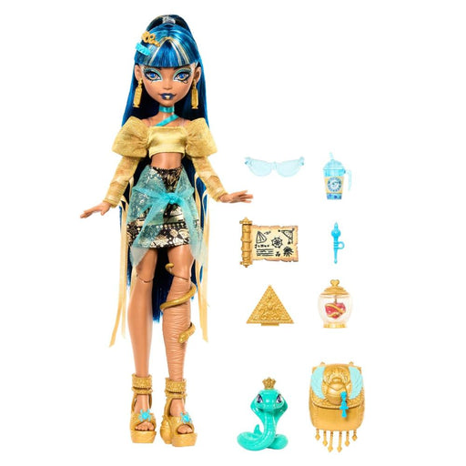 Monster High Cleo De Nile Fashion Doll With Pet Hissette And Accessories-Dolls-Mattel-Toycra