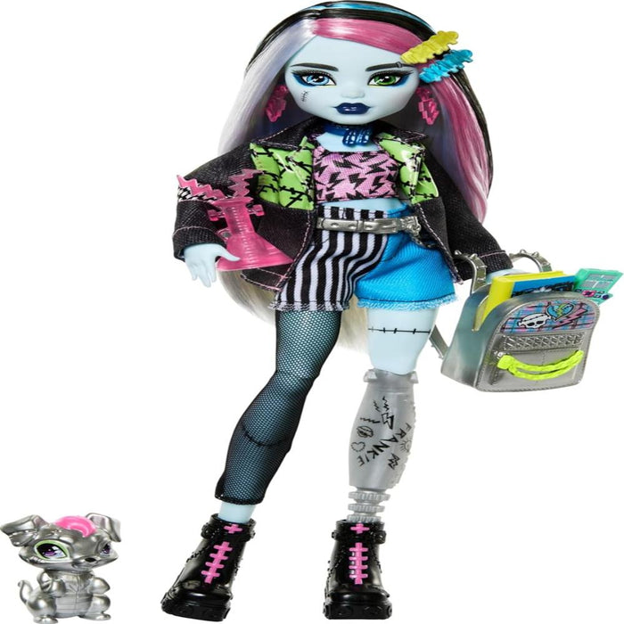 Monster High Frankie Stein Fashion Doll With Pet Watzie And Accessories-Dolls-Mattel-Toycra