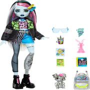 Monster High Frankie Stein Fashion Doll With Pet Watzie And Accessories