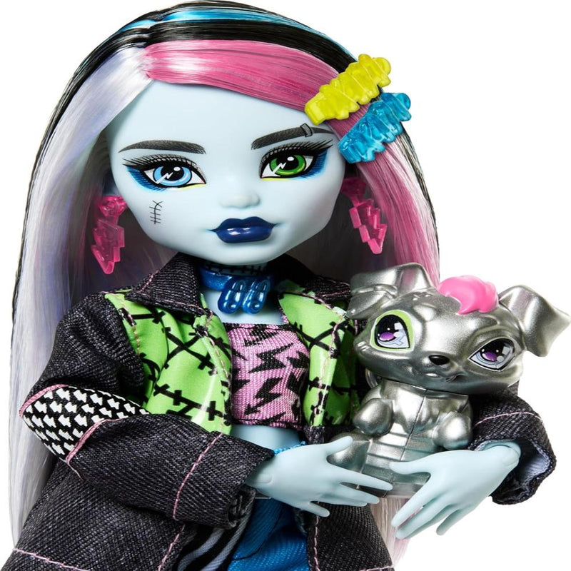 Monster High Frankie Stein Fashion Doll With Pet Watzie And Accessories