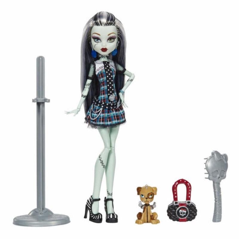 Monster High Frankie Stein Reproduction Doll With Doll Stand & Accessories