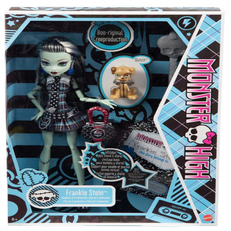 Monster High Frankie Stein Reproduction Doll With Doll Stand & Accessories