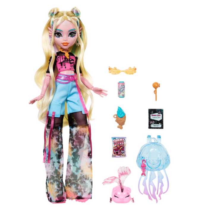 Monster High Lagoona Blue Fashion Doll With Pet Neptuna And Accessories-Dolls-Mattel-Toycra