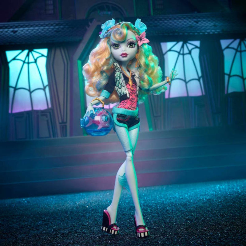 Monster High Lagoona Blue Reproduction Doll With Doll Stand & Accessories