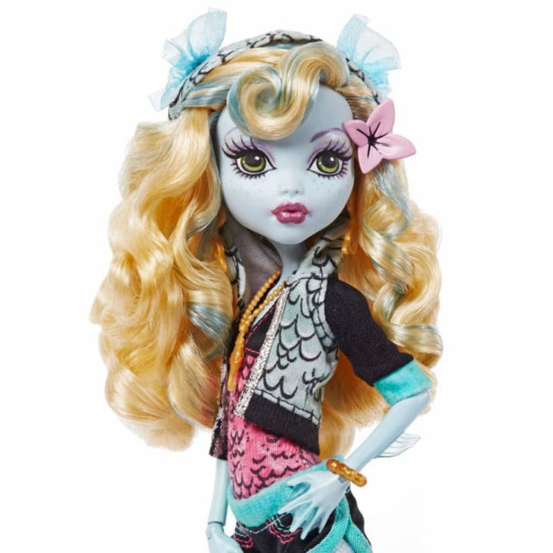 Monster High Lagoona Blue Reproduction Doll With Doll Stand & Accessories