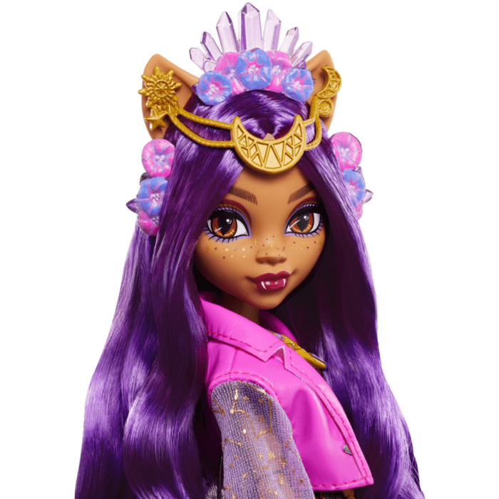 Monster High Monster Fest Clawdeen Wolf Fashion Doll With Festival Outfit, Band Poster And Accessories-Dolls-Mattel-Toycra