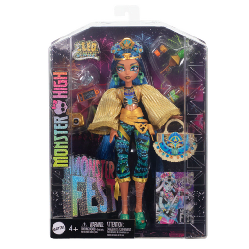 Monster High Monster Fest Cleo De Nile Fashion Doll With Festival Outfit, Band Poster And Accessories-Dolls-Mattel-Toycra