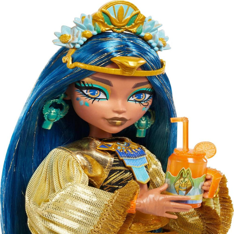 Monster High Monster Fest Cleo De Nile Fashion Doll With Festival Outfit, Band Poster And Accessories