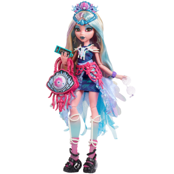 Monster High Monster Fest Lagoona Blue Fashion Doll With Festival Outfit, Band Poster And Accessories-Dolls-Mattel-Toycra