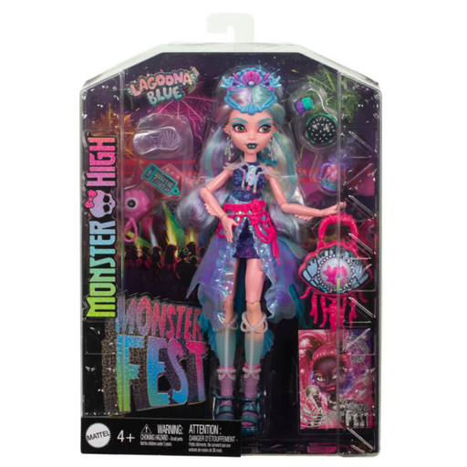 Monster High Monster Fest Lagoona Blue Fashion Doll With Festival Outfit, Band Poster And Accessories-Dolls-Mattel-Toycra