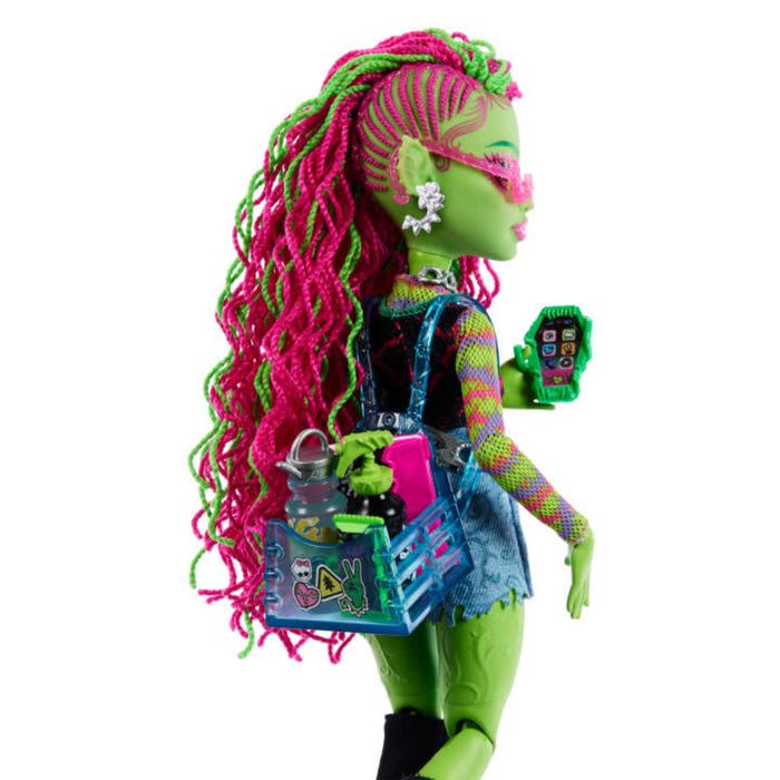 Monster High Venus Mcflytrap Fashion Doll With Pet Chewlian And Accessories-Dolls-Mattel-Toycra