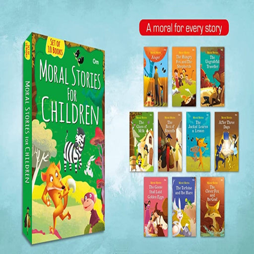 Moral Stories for Children (Set of 10 Books)-Story Books-Ok-Toycra