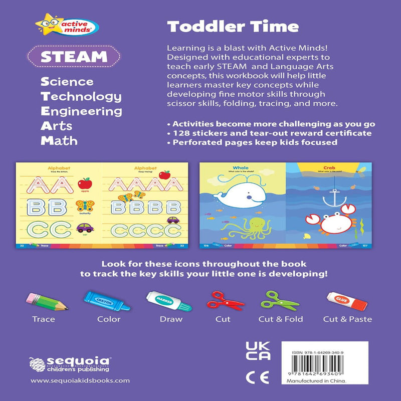 Motor Skills Toddler Time Workbook