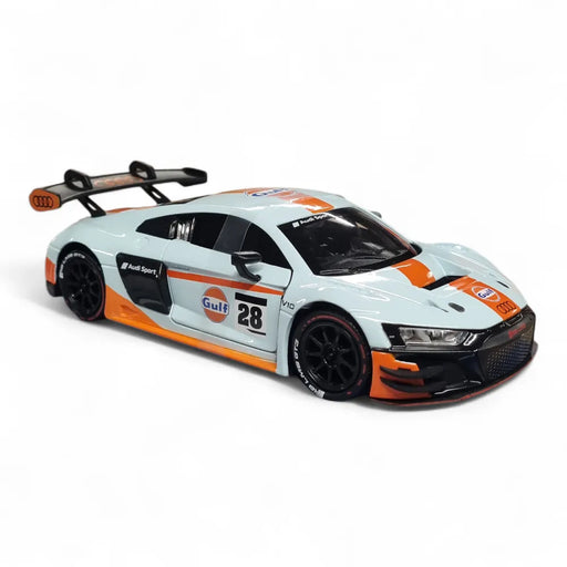 Motormax 1/24 Audi R8 LMS GT3 with Gulf Livery Diecast Scale Model-Vehicles-Motormax-Toycra