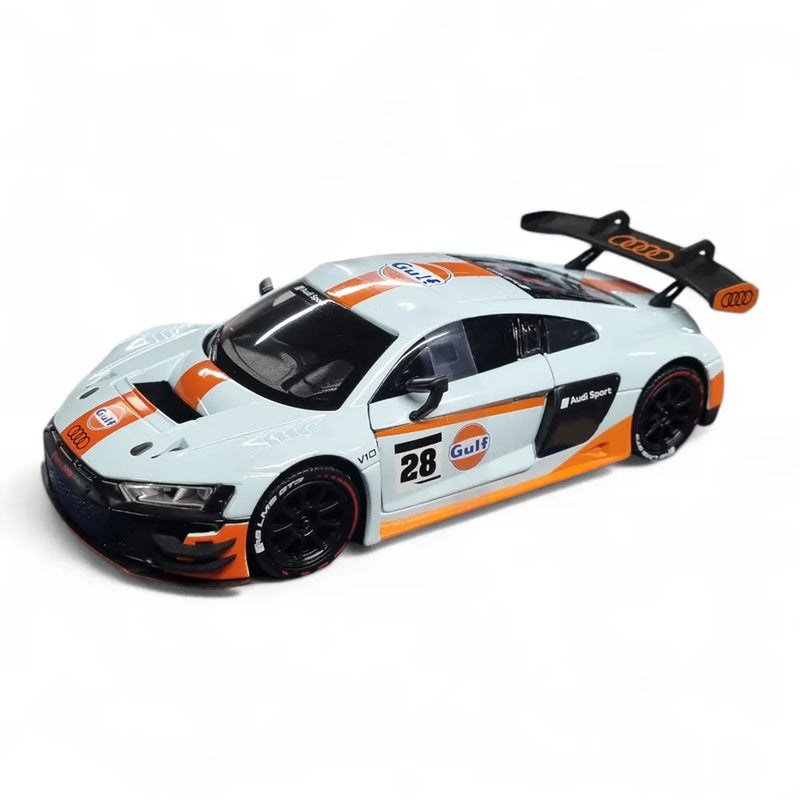Motormax 1/24 Audi R8 LMS GT3 with Gulf Livery Diecast Scale Model
