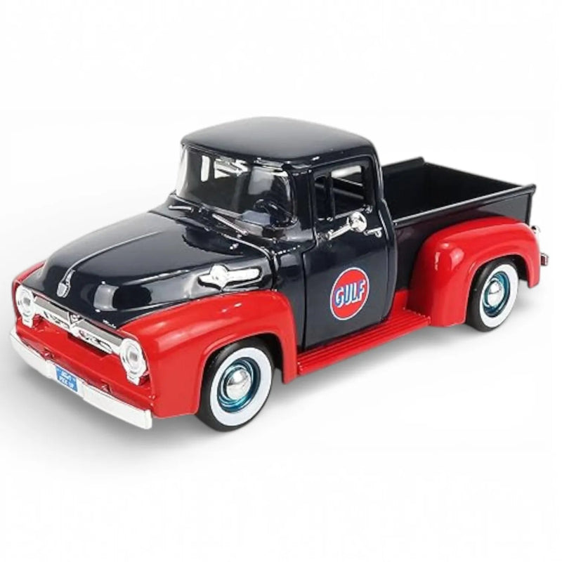 Motormax 1/24 Scale 1956 Ford F-100 Pickup Diecast Scale Model with Gulf Livery