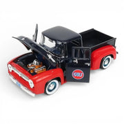 Motormax 1/24 Scale 1956 Ford F-100 Pickup Diecast Scale Model with Gulf Livery