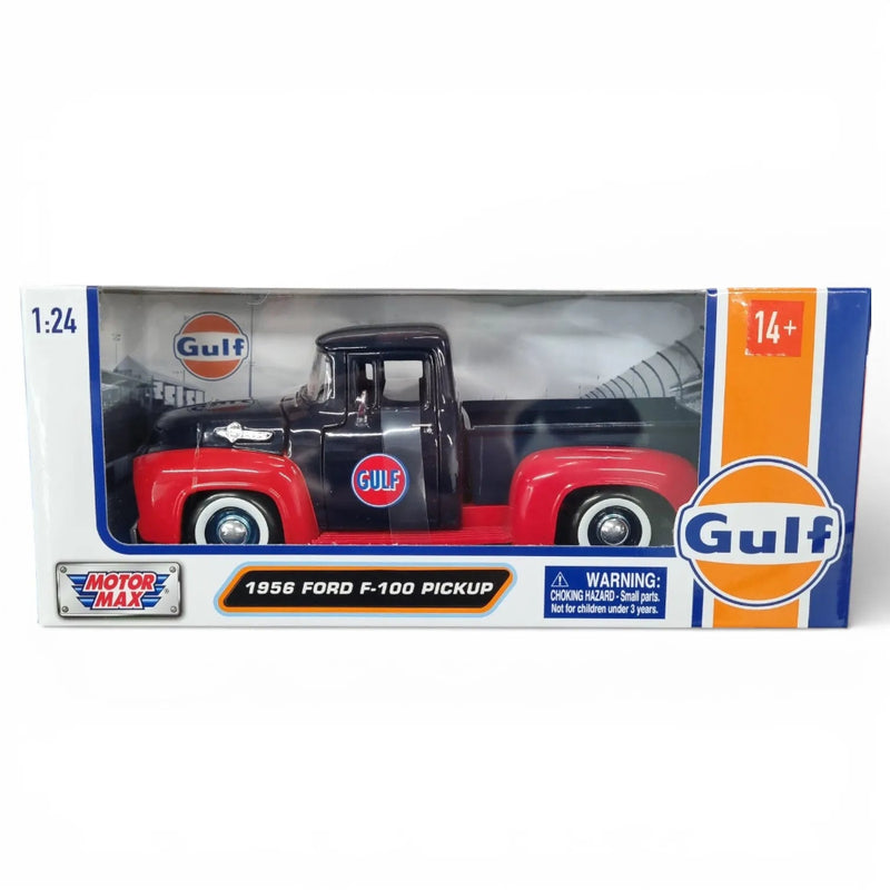 Motormax 1/24 Scale 1956 Ford F-100 Pickup Diecast Scale Model with Gulf Livery