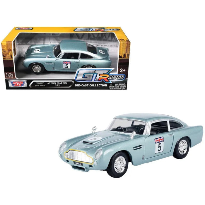 Motormax 1/24 Scale GT Racing – Aston Martin DB5 #5 Diecast Model-Vehicles-Motor max-Toycra