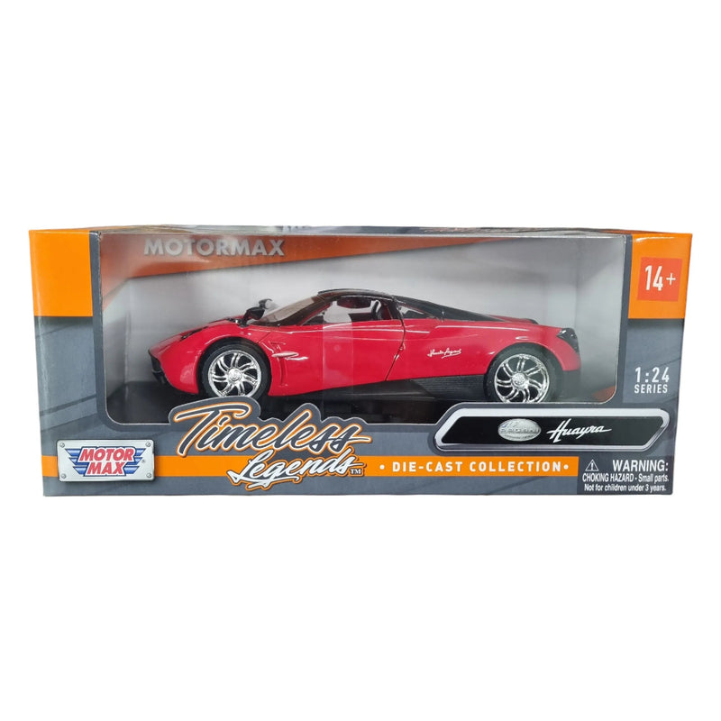 Motormax 1/24 Scale Pagani Huayra Diecast Scale Model (Red)