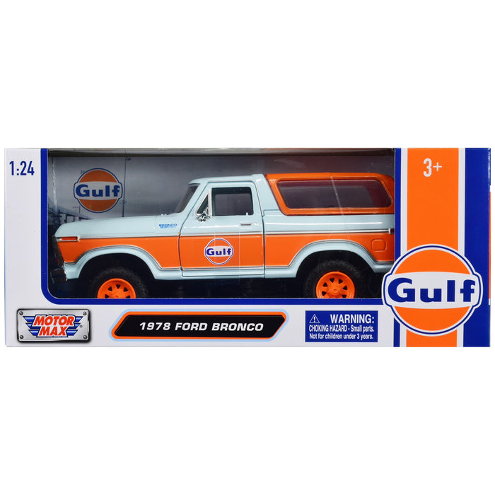 Motormax 79662GULF 1978 Ford Bronco-Vehicles-Motormax-Toycra
