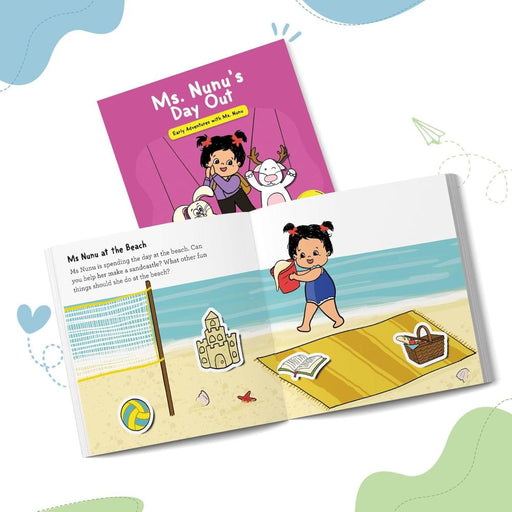 Ms. Nunu's Day Out-Sticker Book-Sam And Mi-Toycra