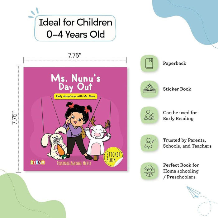 Ms. Nunu's Day Out-Sticker Book-Sam And Mi-Toycra