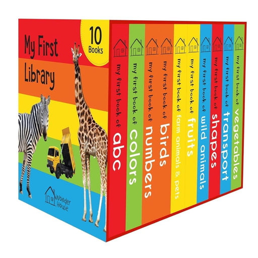 My First Library Books (Set Of 10 Books)-Board Book-WH-Toycra