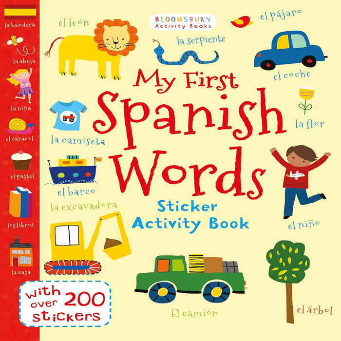 My First Spanish Words Sticker Activity Books-Activity Books-Bl-Toycra