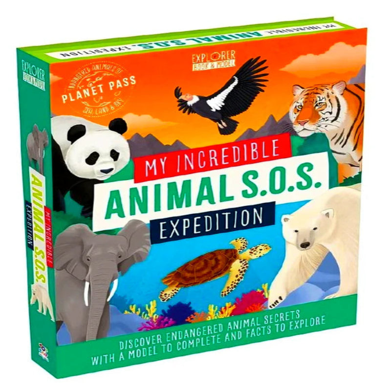 My Incredible Animals S.O.S Expedition set (Book & Model) - Age : 5 Years+