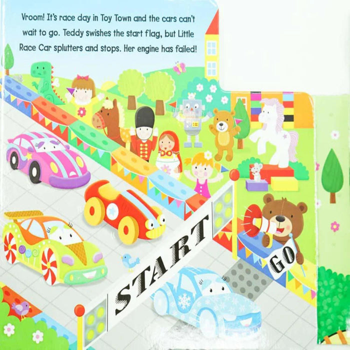 My Little Race Car With Fold-Out Play Track-Board Book-RBC-Toycra