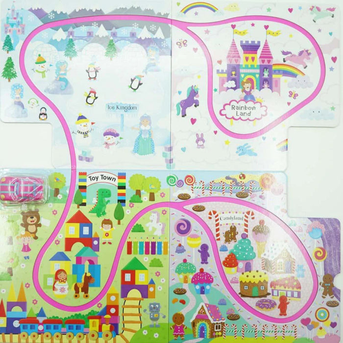 My Little Race Car With Fold-Out Play Track-Board Book-RBC-Toycra