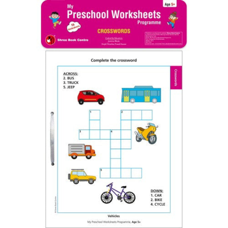 My Preschool Worksheets Programme (Set Of 6 Worksheets)