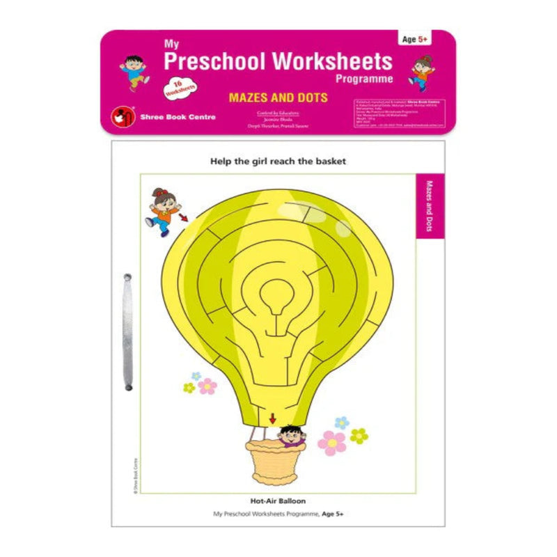 My Preschool Worksheets Programme (Set Of 6 Worksheets)