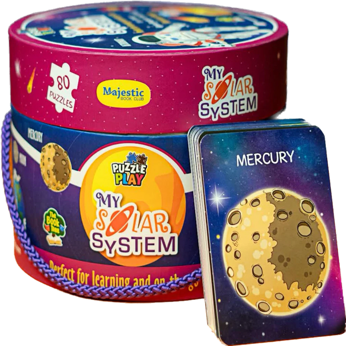 My Solar System Flash Cards & Puzzles (80 Puzzles)-Puzzles-Majestic-Toycra