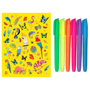Neon Jungle Colouring Kit