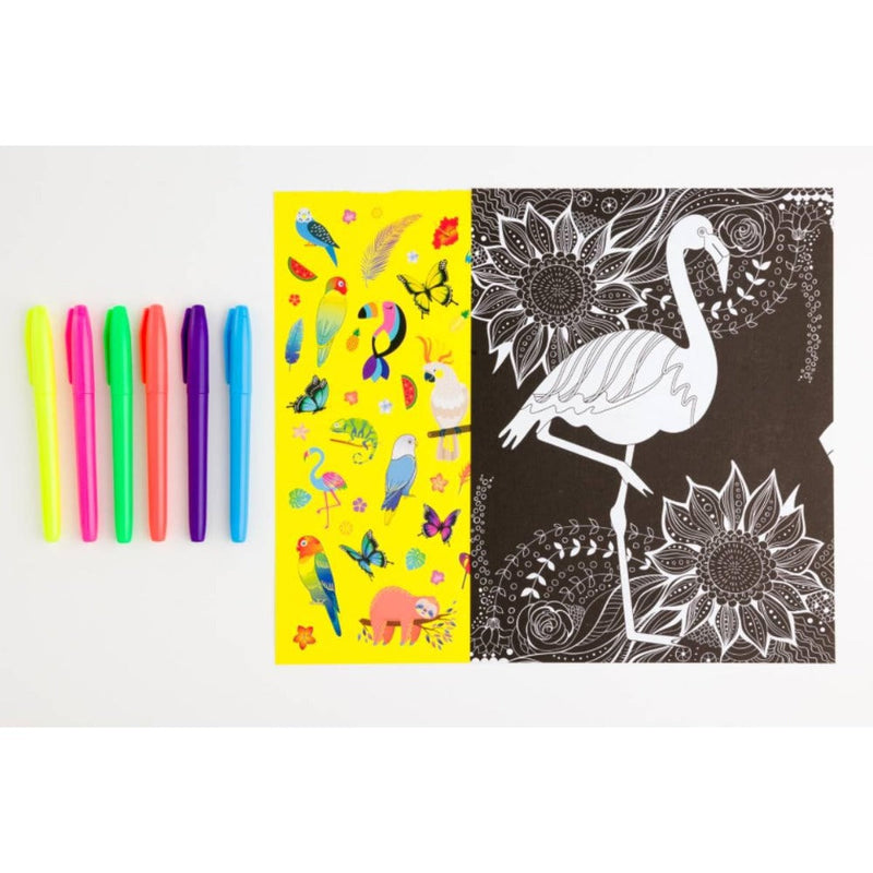 Neon Jungle Colouring Kit