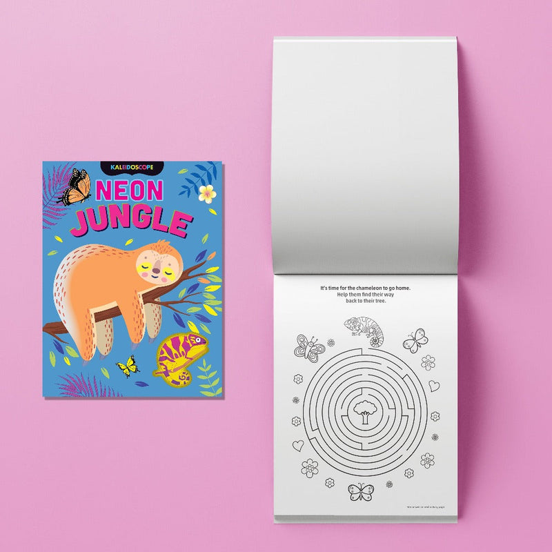 Neon Jungle Colouring Kit