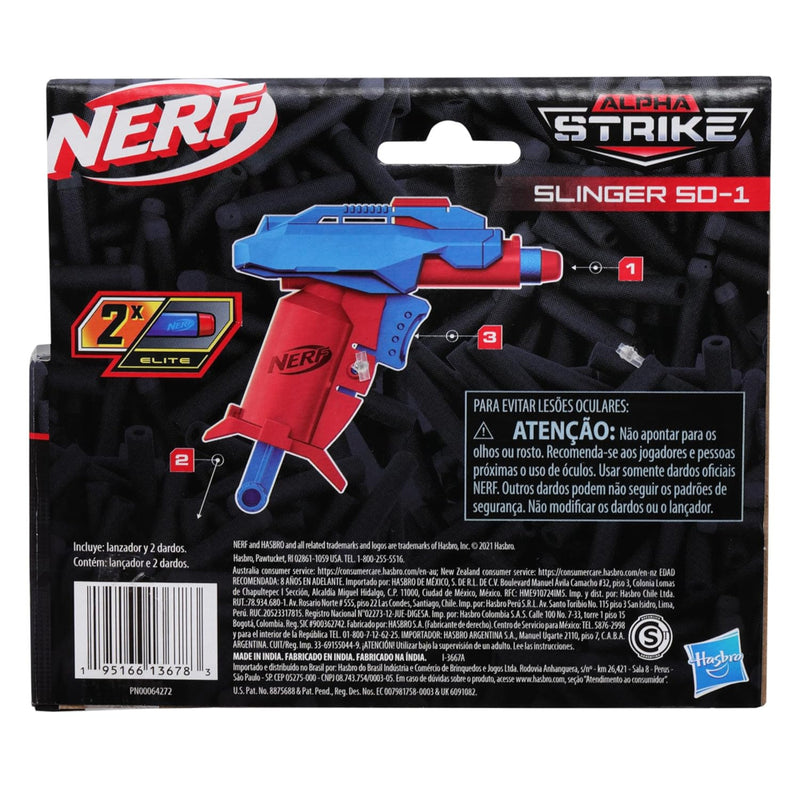 Nerf Alpha Strike Slinger Sd-1 Single-Fire Dart Blaster