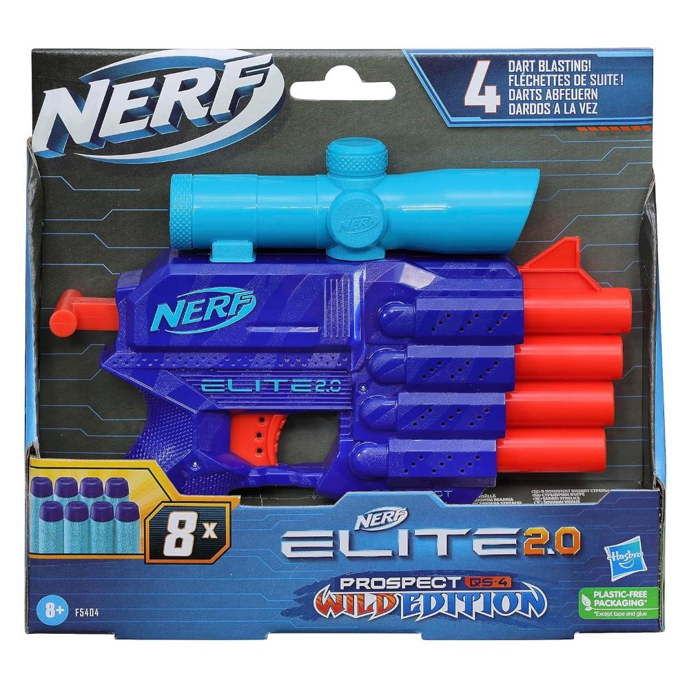Nerf Elite 2.0 Prospect Qs-4 Blaster Wild Edition