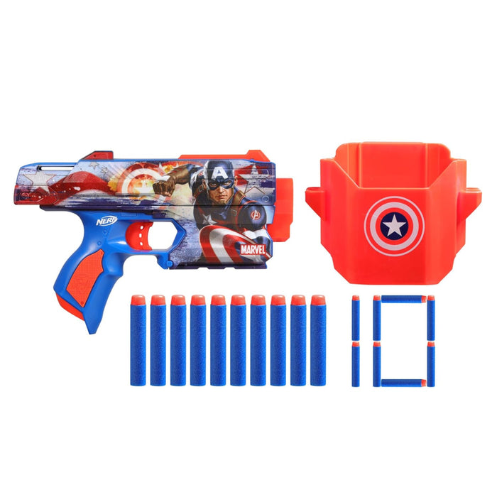 Nerf Marvel Captain America Blaster-Action & Toy Figures-Nerf-Toycra